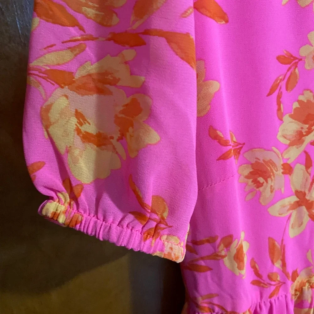 Sugarlips Pink and Orange Floral Maxi Dress - Picture 5 of 7